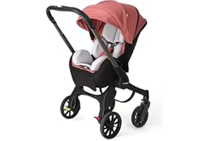 Cochildor Citi 2.0 Pro Baby Stroller, Rear-Facing Stroller with Adjustable Canopy and Extendable Seat Panel, Pink