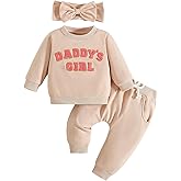 Abbence Baby Girl Sweatshirt Clothes Pants Set Joggers Toddler Fall Outfit Infant Sweatsuit