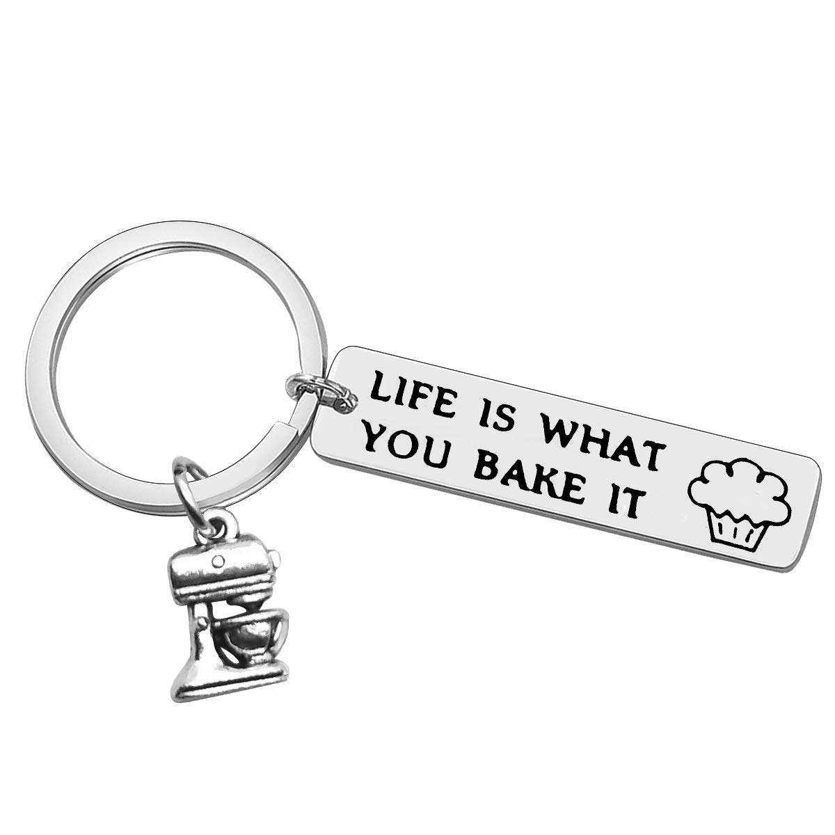 Ciyumu Baker Keyring Baker Gift Baking Keychain Gifts for Baker Baking Gift Culinary Student Gifts Culinary School Graduation Gift Bake Lover Gift Pastry Chef Gift for Women Keychain