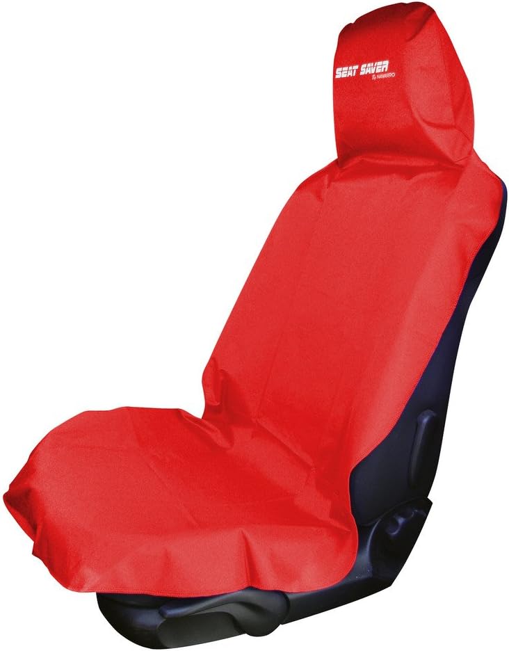 Seat Saver SSv1_CHLD_RED Waterproof Removable Universal Car Seat Cover, Red