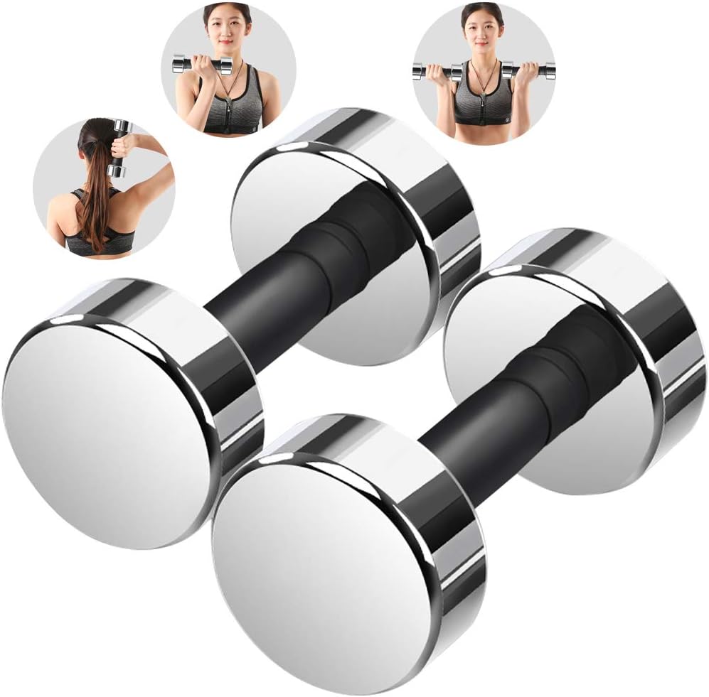 Round Dumbbell, Dumbbell Premium Quality Ergonomic Grip Design Ideal for Home Weights Workout Lose Weight Body Sculpting Men and Women,8kg