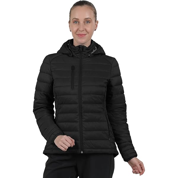 fit space Men's Puffer Jacket Down Synthesis Lightweight