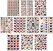Jazzstick 10-Sheet Valentines Heart Stickers Glitter Red & Colors Value Pack Bulk 02