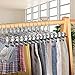 Northern Brothers Pants Hangers 50Pack Skirt Hangers with Clips Pants Hangers for Women Trouser Hangers Clips Hangers for Pants Slack Clothes Hangers with Clips
