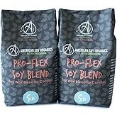 American Soy Organics Pro-Flex Soy Blend - Soy Wax Beads for Candle Making - Candle Making Supplies - Beeswax-Free Candle Wax Blend for Container Candles, Tealights and Wax Melts, 10 lbs