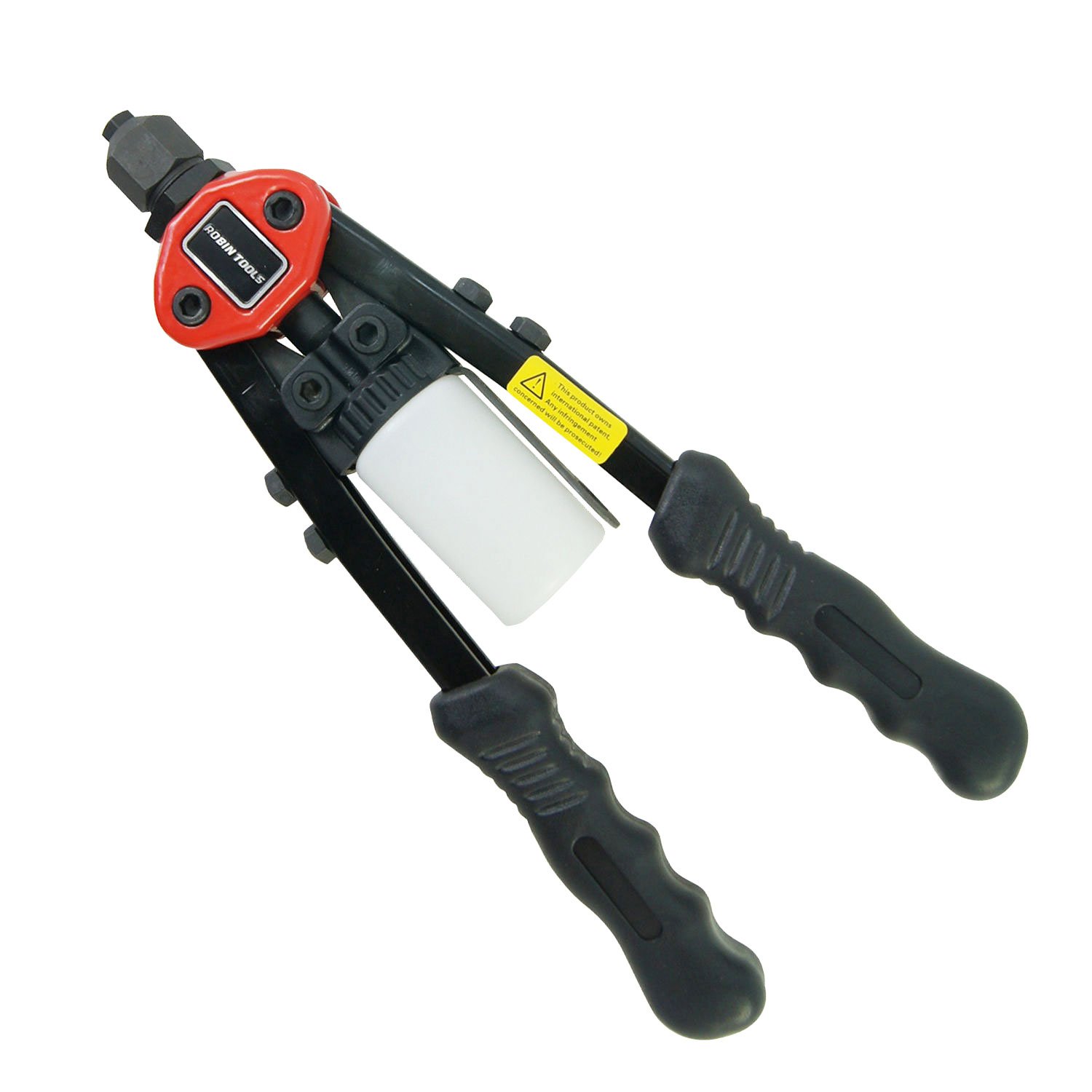 KATSU Heavy Duty Hand Riveter 11 Inch 4 in 1 Rivet Gun Riveting Tool 4 Sizes 2.4mm/3.2mm/4.0mm/4.8mm for Sheet Metal Stainless Steel Aluminum 405525