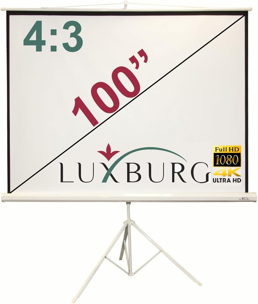 Luxburg - Pantalla de proyector 3D Full HD con trípode, 100 ...