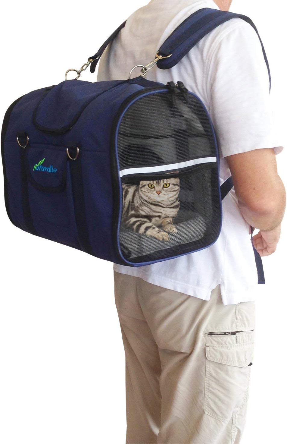 6-in-1 STURDY Airline Approved Pet Carrier Backpack, Front Pack, Shoulder Bag, Dog Carriers, Cat Carriers - Image 5