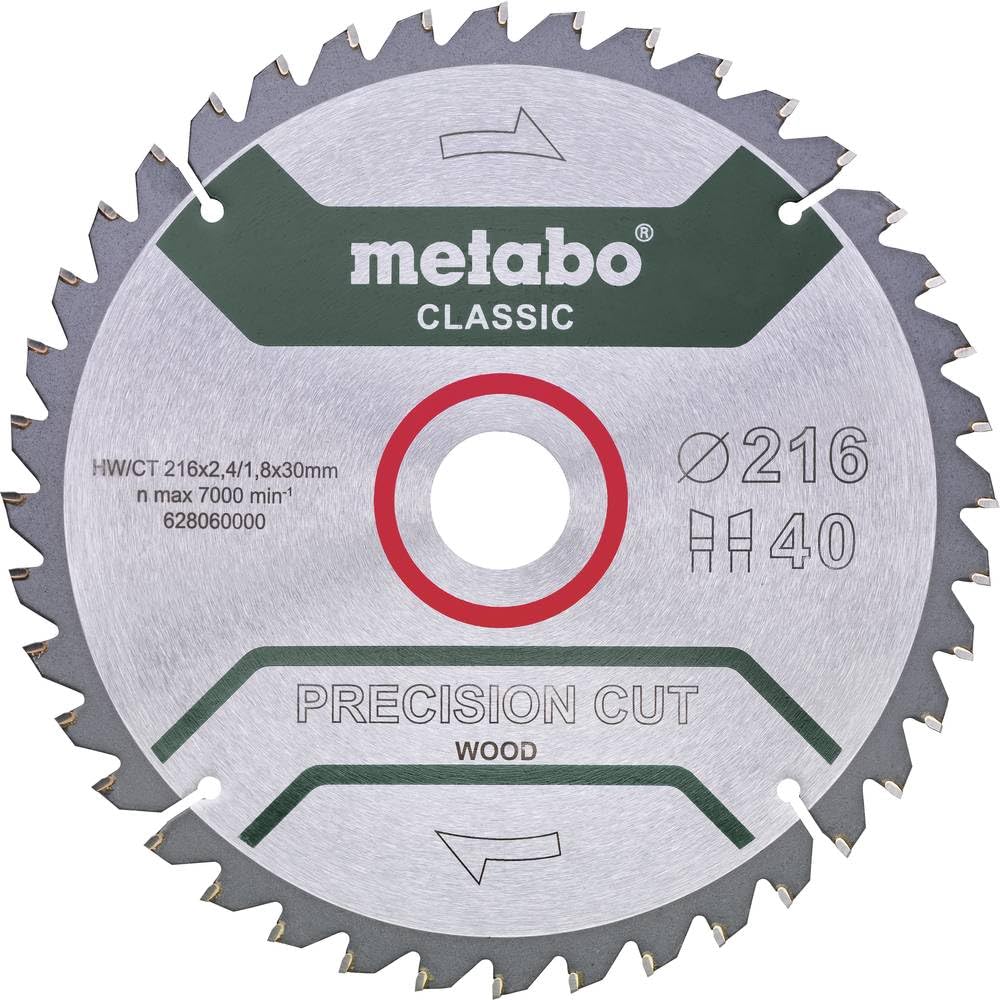 Metabo werke GmbH 628652000 PrecisionCutClassic 216 x 30 40WZ 5 Neg/B