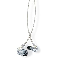 Shure SE215 PRO Wired Earbuds - Professional Sound Isolating Earphones, Clear Sound & Deep Bass, Single Dynamic MicroDriver, 
