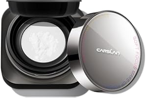 CARSLAN 1.0 Soft Focus Loose Setting Powder, Waterproof, Matte, Oil Control, Shine Free, Talc-Free Face Powder Makeup, 24H Longwear Finishing Powder, 02 Translucent For Oily