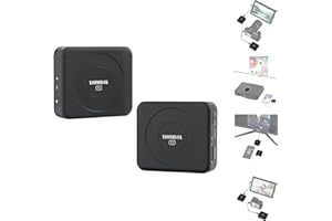 SHIMBOL TP Nano Wireless Video Transmission System Transmitter&Receiver for Phones and Cameras, 2000mAh Built-in Battery FHD Video 150m with 60ms Ultra-Low Latency (Black)