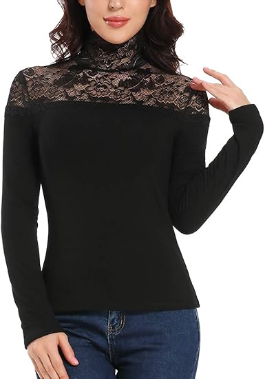 lace mesh blouse