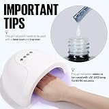 TOMICCA White Glitter Gel Nail Polish Shimmer Silver Nude Translucent Jelly Top view 4