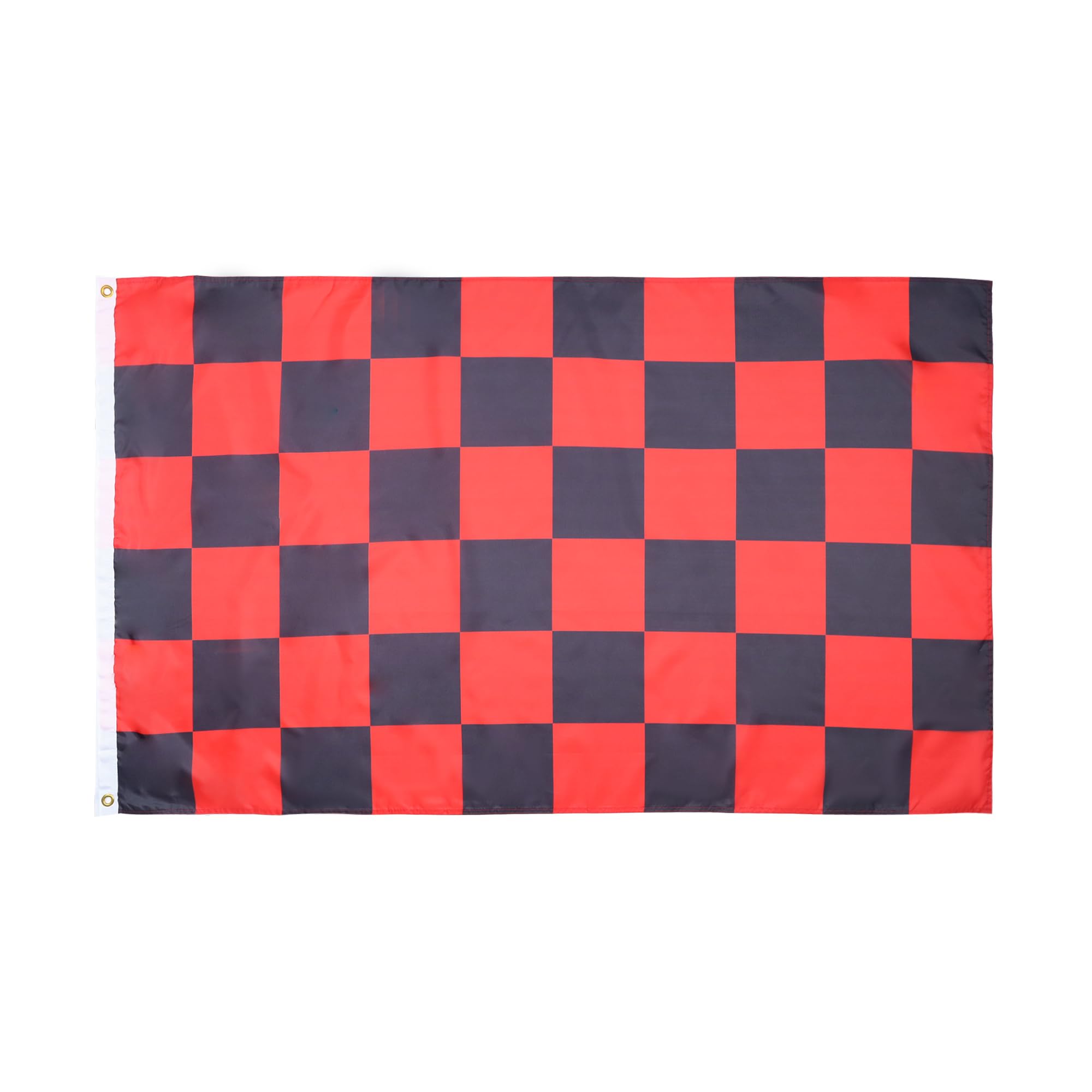 AZ FLAG - Red And Black Check Flag - 2x3 Ft - 100D Polyester Checkered Racing Banner with Two Metal Grommets - Fade Resistant - Vivid Colors - 2' x 3' Feet - 90x60 Cm