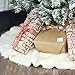 Faux Fur Christmas Tree Skirt 35.4 inches Elegant White Xmas Holiday Tree Skirts for Christmas Decorations