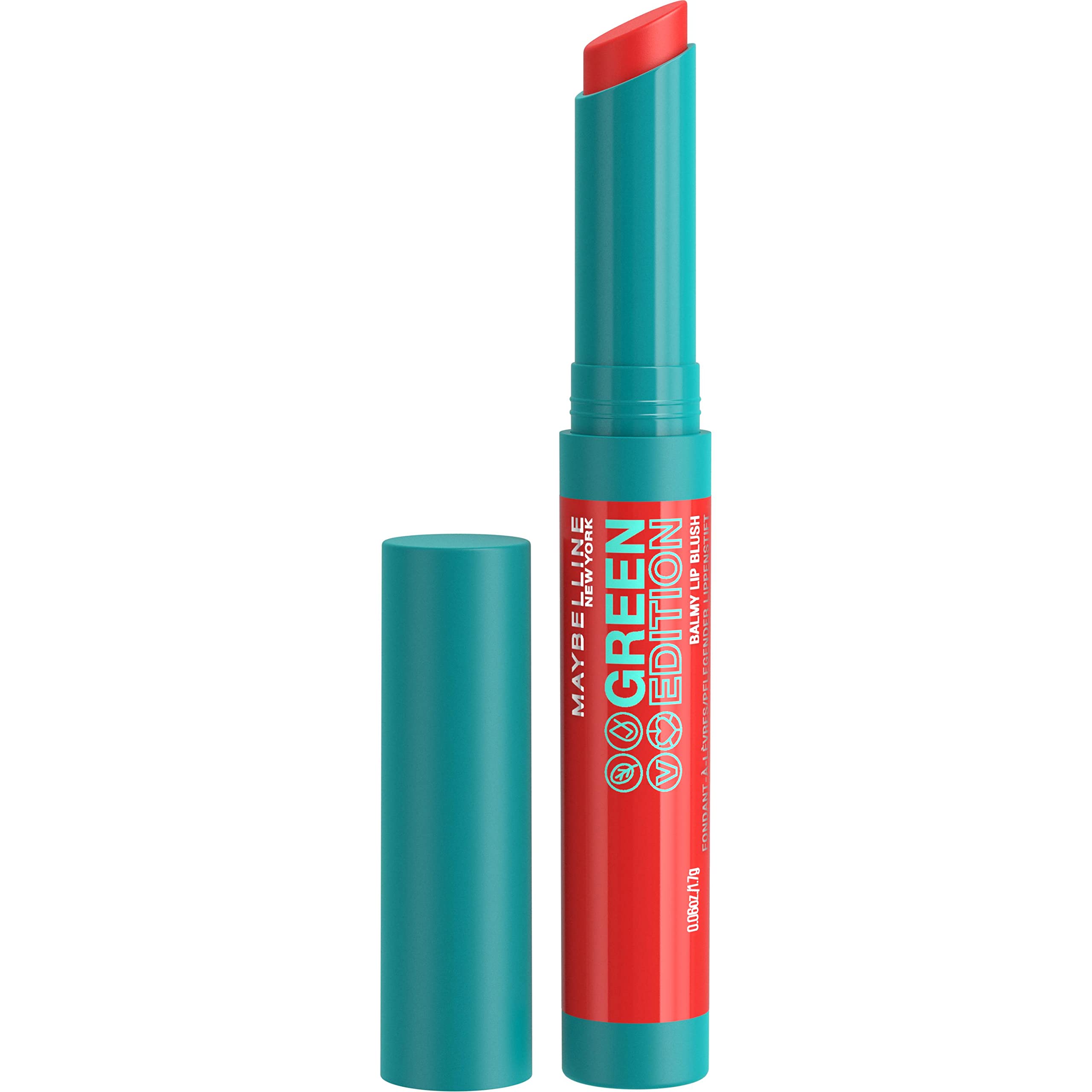 Maybelline Green Edition Balmy Lip Blush Lipstick, organic, natural colour, vegan, 001, Midnight