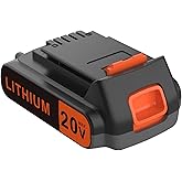 EDETOVAD 20 Volt MAX 2.0AH Lithium-Ion Battery Replacement for Black+Decker 20V Battery,Compatible with All Power 20V Black and Decker Power+ Tools