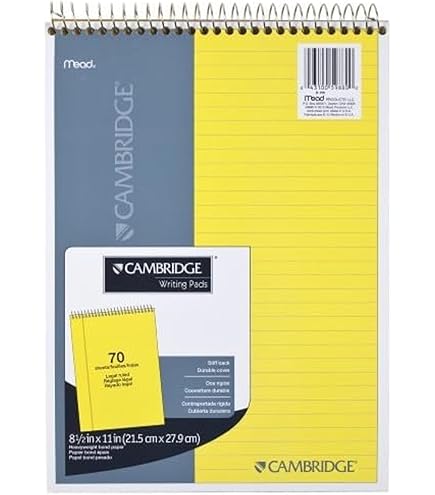 Amazon.com: Mead Writing Pads, Wide Ruled Paper, 8-1/2