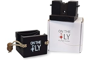SELKIRK DESIGN “On The Fly” Fishing Rod Holder is a Multi-Functional Fishing Rod Holder for Your Vehicle. Keep Your Fishing Rods Safe While Driving Your Car or Truck and in-Place While You Tie on a Fly.