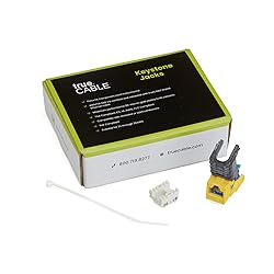 trueCABLE Cat6A Toolless Keystone Jack, Unshielded