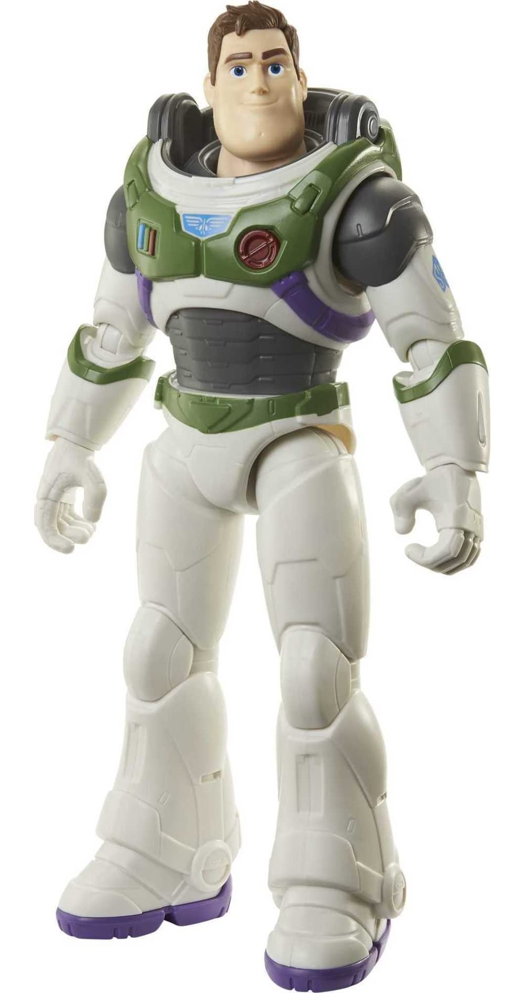 Buzz Lightyear Disney and Pixar Lightyear Large 12 Inch Scale Space Ranger Alpha Buzz Lightyear Action Figure, 12 Movable Joints, Authentic Movie Gift 4 Years & Up, HHK30