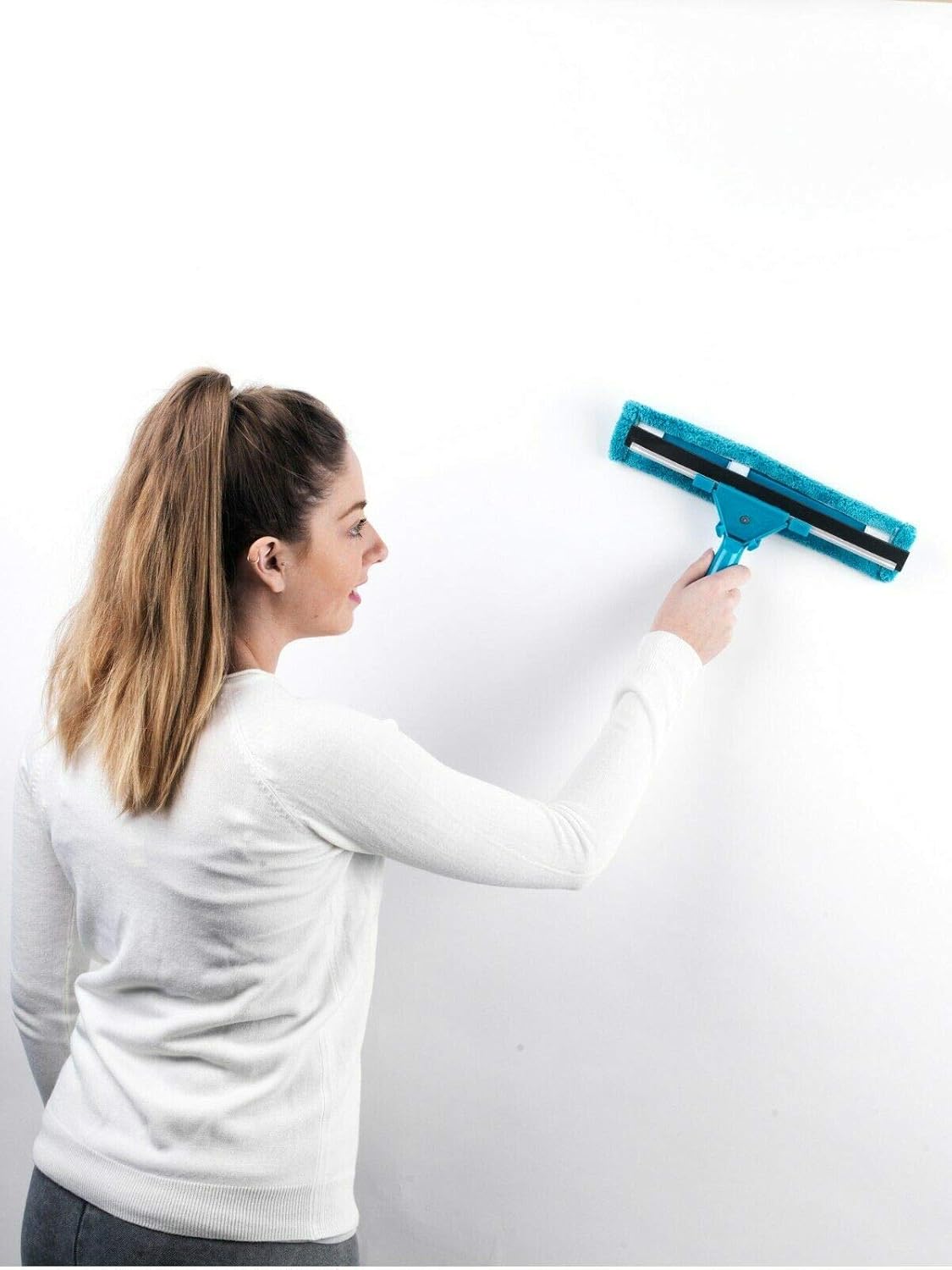 Beldray LA026798 7 Piece Duster and Mop Cleaning Set | Turquoise | Perfect for Windows, Glass Tiles, Hard Floors & Surfaces, 20 x 7 x 68 cm - Image 5