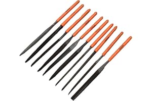 Edward Tools 10 Piece Diamond Needle File Set - Harden Alloy Steel with Precision Diamond Coating Grit - Tool for Metal, Wood