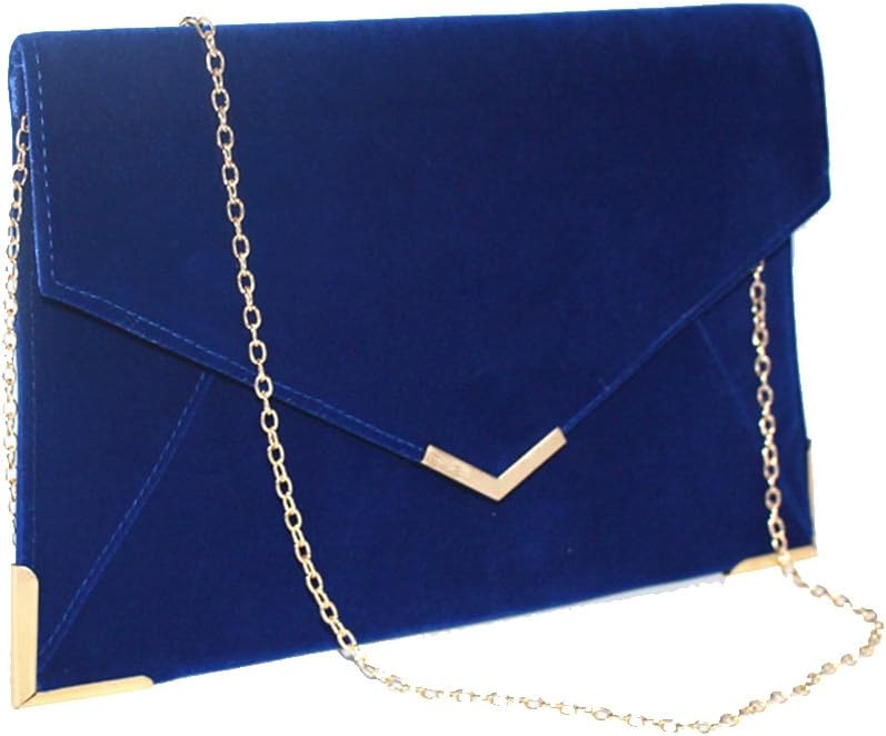 light blue suede clutch bag