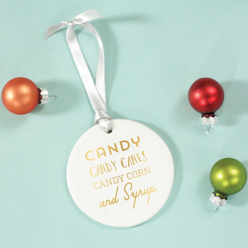 Elf The Movie Ceramic Ornament - Candy, Candy Canes, Candy Corn and Syrup