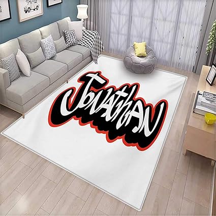 Amazon Com Jonathan Area Rugs For Bedroom Teenage Boys Name