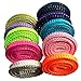 8-9mm wide Thread Glitter Sparkle Shoelaces Shoe Laces for Sneaker 110cm Black