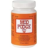 Mod Podge CS11272 8 fl. oz. Decoupage Satin Glue, 8 ounce, Clear