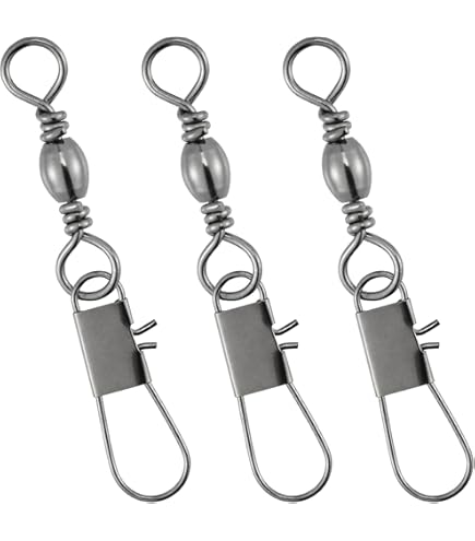 Pucci PRSS-10100PK Swivels Rolling #10 with Safety Snap Multi : Fishing Swivels And Snaps : Sports & Outdoors