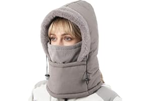 JOYPICKS Balaclava Fleece Ski Mask for Men Women with Face Cover, Water Repellent Windproof for Extreme Cold Weather Skiing Motorcycle