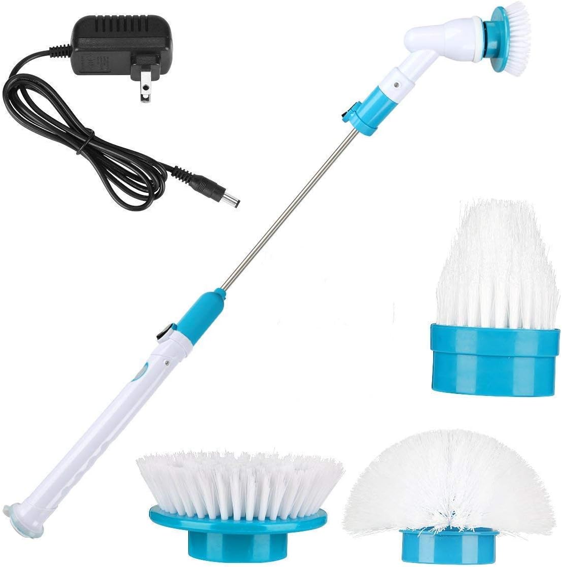 Tile Electric Spin Scrubber 360 Power Bathroom Scrubber Handheld Cordless High Speed Spin Rechargeable Scrubber With 4 Replaceable Cleaning Brush Heads For Tub Floor Kitchen Utensils Gadgets Can Openers Queppelincom