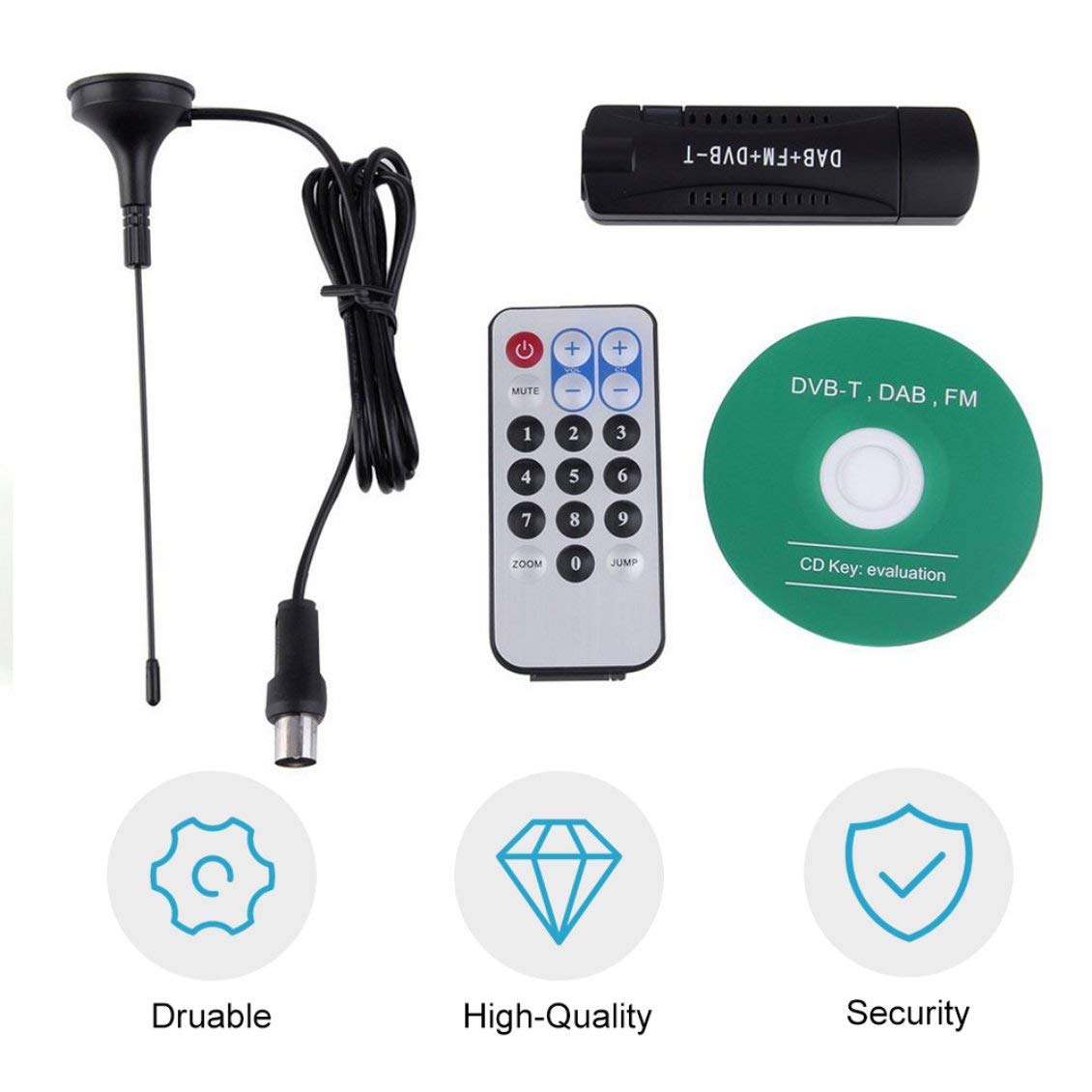 Und Rtl Sdr Empfanger Realtek Rtl2832u R820t Dvb T Tuner Forcesthrength E4000 Usb Dvb T