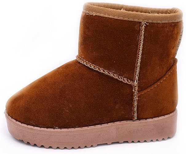 Amazon Meedot キッズ ムートン ブーツ ショート ガールズ 内径16cm 22 5cm ぺたんこ 子供靴 キッズ靴 スエード 防寒 冬 ブラウン 22 5cmjp 35 アウトドア
