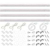 Barrina Grow Lights for Indoor Plants, Full Spectrum Sunlight, 2ft 40W (4 x 10W, 250W Equivalent), LED Grow Light Bulbs, T5 Grow Lights, Plug and Play, Pinkish White, 4-Pack