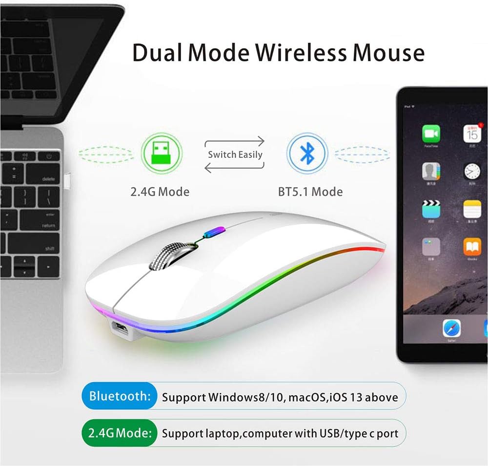 Uiosmuph Bluetooth Mouse - Image 4
