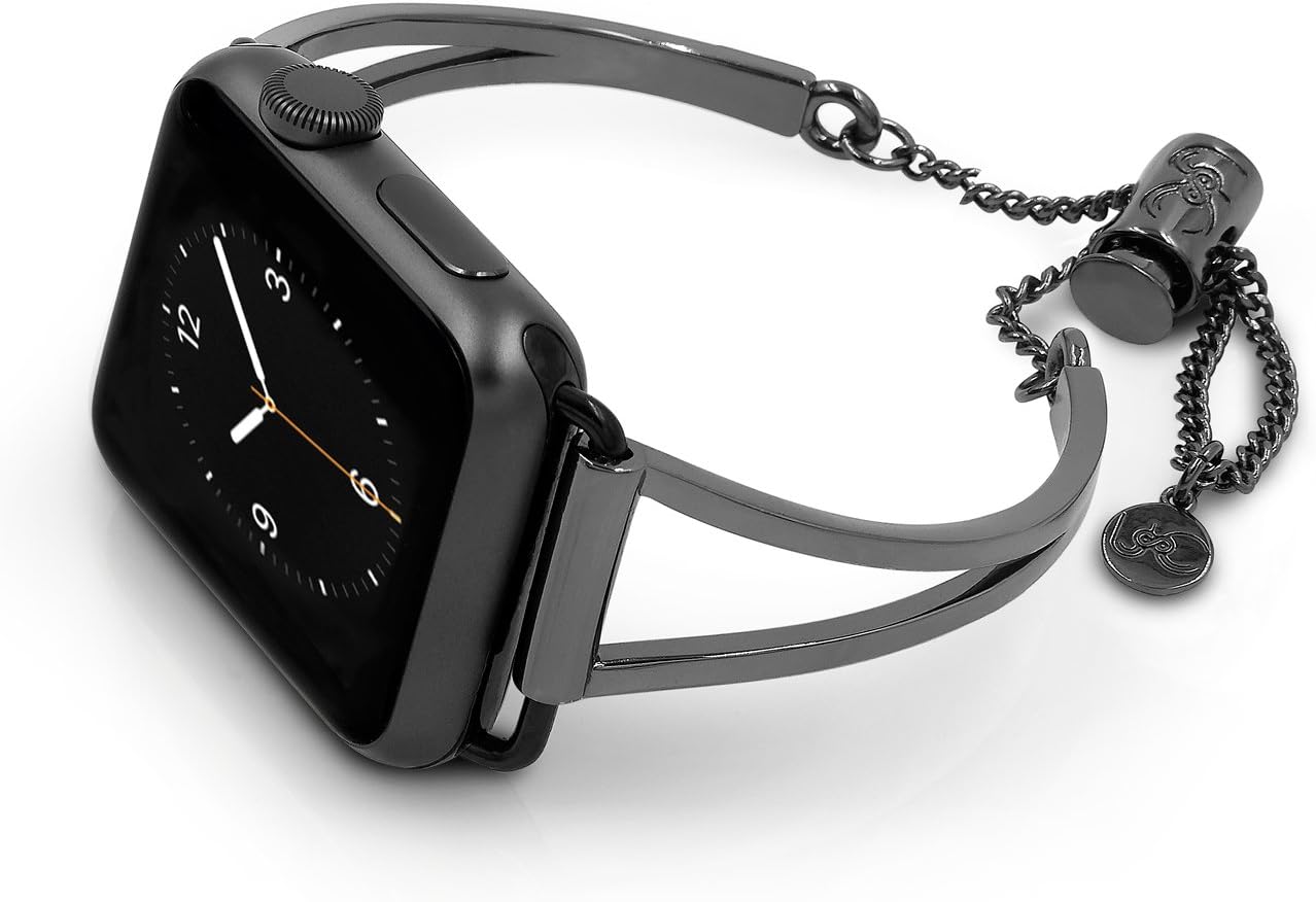 The Ultimate Cuff Mia Watch Band Adjustable Compatible with Apple Watch Series 1, 2, 3 Gray 42mm