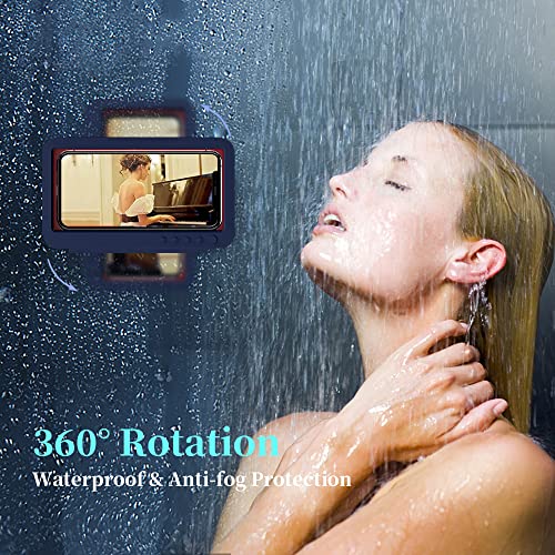 OOLYCIO Shower Phone Holder Waterproof Case Rotatable,OOLYICO Wall Mount Phone Holder for Shower