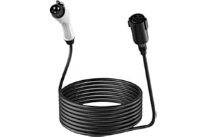 Leheyhey J1772 EV Charger Extension Cable，21FT 32A Extension Cord for 110V-240V J1772 Level 1 and Level 2 Chargers Compatible with Ford GM BMW Cadillac Mercedes Audi Electric Vehicles