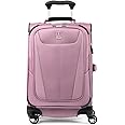 Travelpro Maxlite 5 Softside Expandable Carry on Luggage with 4 Spinner Wheels, Lightweight Suitcase, Men and Women, Orchid Pink Purple, Compact Carry on 20-Inch