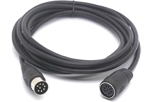 PIIHUSW 8 Pin Din Speaker Cable Extension for Bang, Olufsen B&O, BeoLab, POWERLINK mk2 (1.5 Meter) (3 meter)