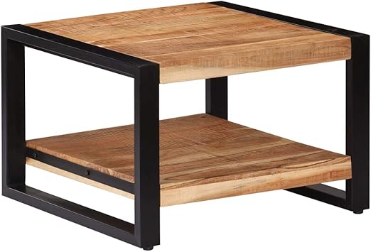 Amazon De Festnight Retro Couchtisch Mit Ablage Vintage Wohnzimmertisch Holz Beistelltisch Im