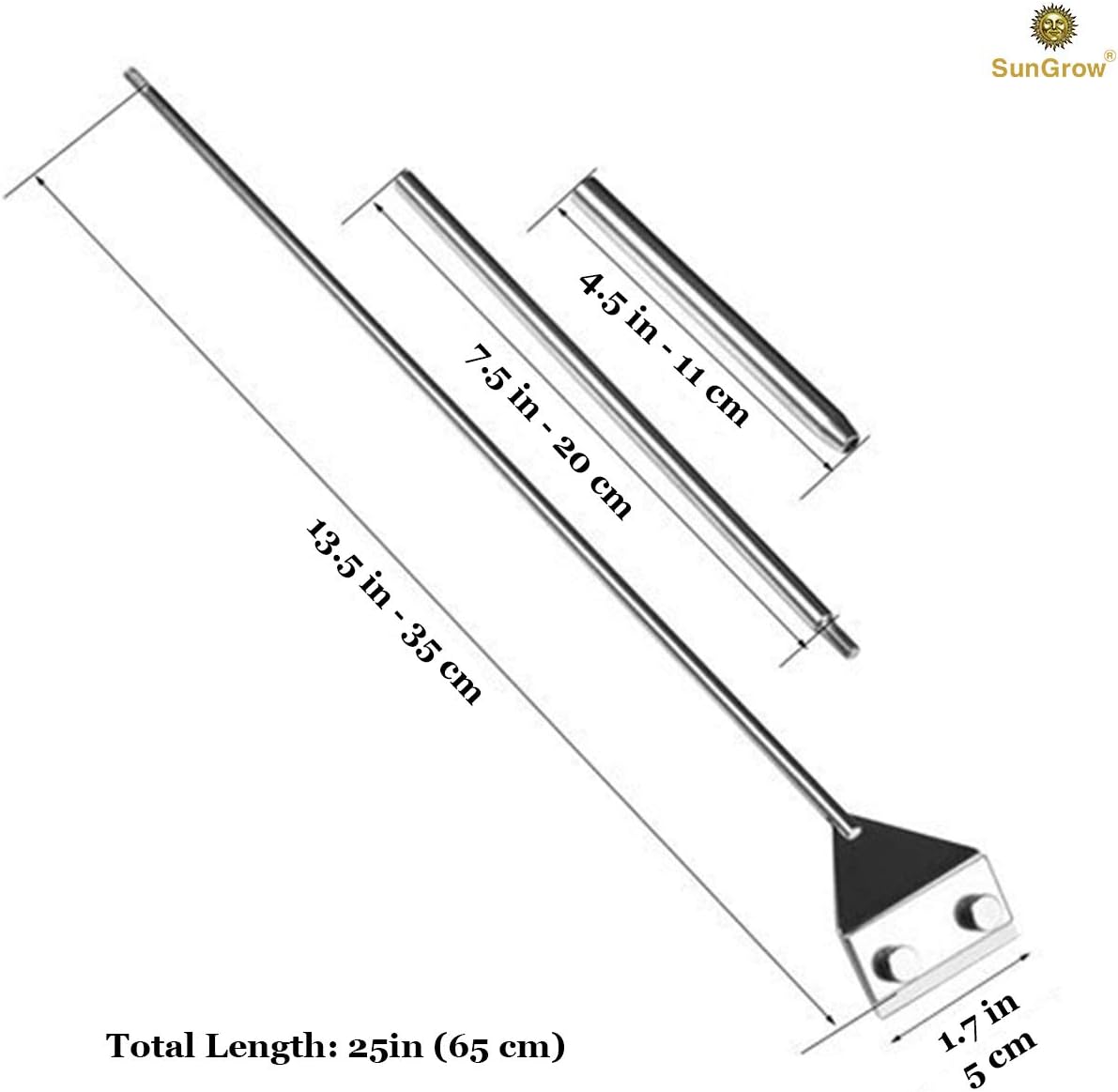 Sungrow Aquarium Glass scrubber, Long Handheld Tool Reduces Scrubbing Time to Half, Keep Hands Dry, Removes Thickest Residue, Frequent Tank Maintenance: Health & Personal Care