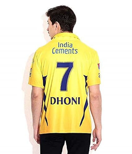 csk jersey dhoni
