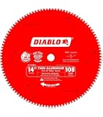 Freud LU89M014 14-Inch Non-Ferrous Metal Saw Blade – 100 Teeth, 1-Inch Arbor – For Aluminum, Copper, Brass & More – Multi-Use