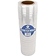 NEXCOVER 18 Inch Stretch Wrap - 1200 Feet | 60 Gauge, 1 Roll Clear Plastic Self-adhering Stretch Wrap Film for Pallet Wrap, Thick and Sturdy Packing Moving Supplies Heavy Duty Shrink Film.